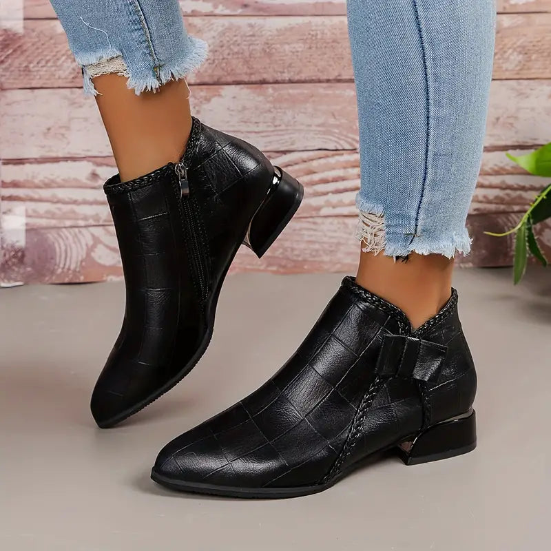 Avelin Lyon | Bottines femme à petit talon bloc