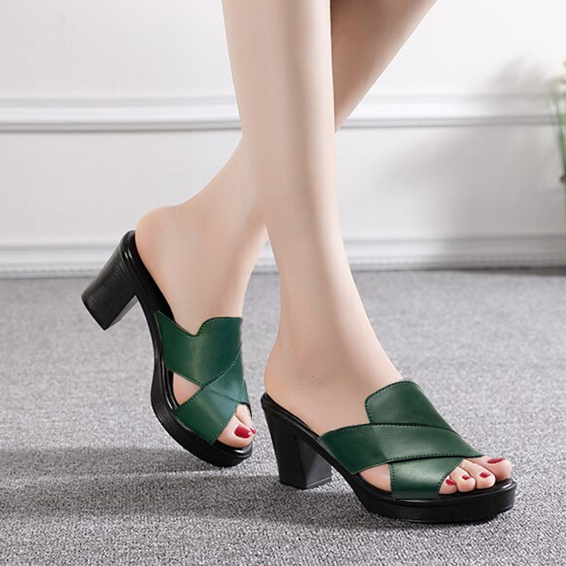 Sandales Femme Orthopédiques Élégantes à Talon Confortable