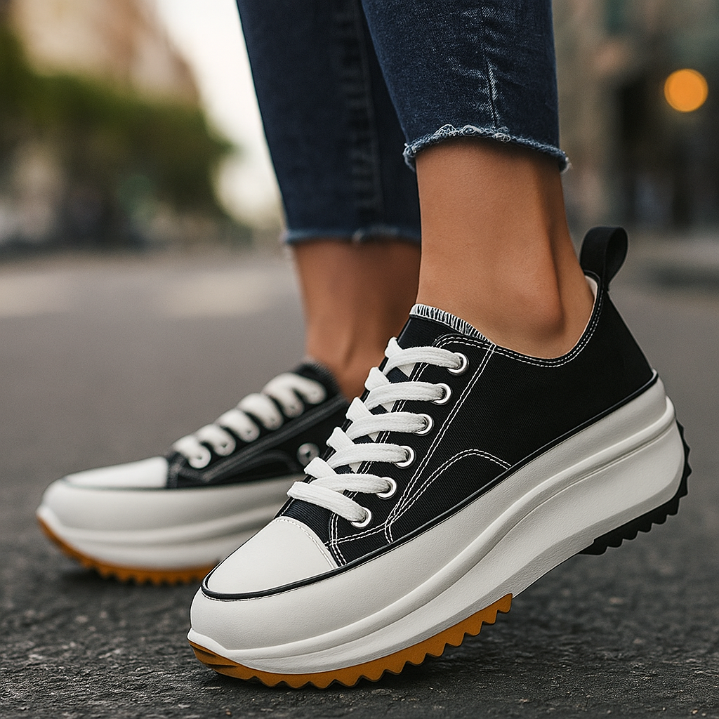 Baskets Femme à Plateforme – Confort Orthopédique et Style Urbain
