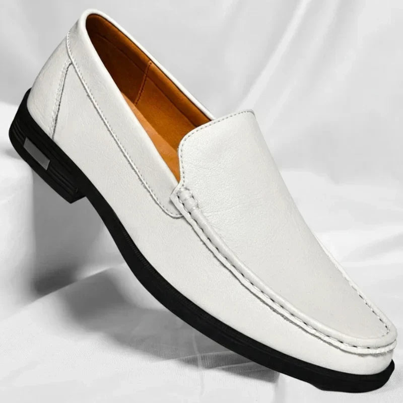 Avelin Lyon | Mocassins homme à coutures contrastées