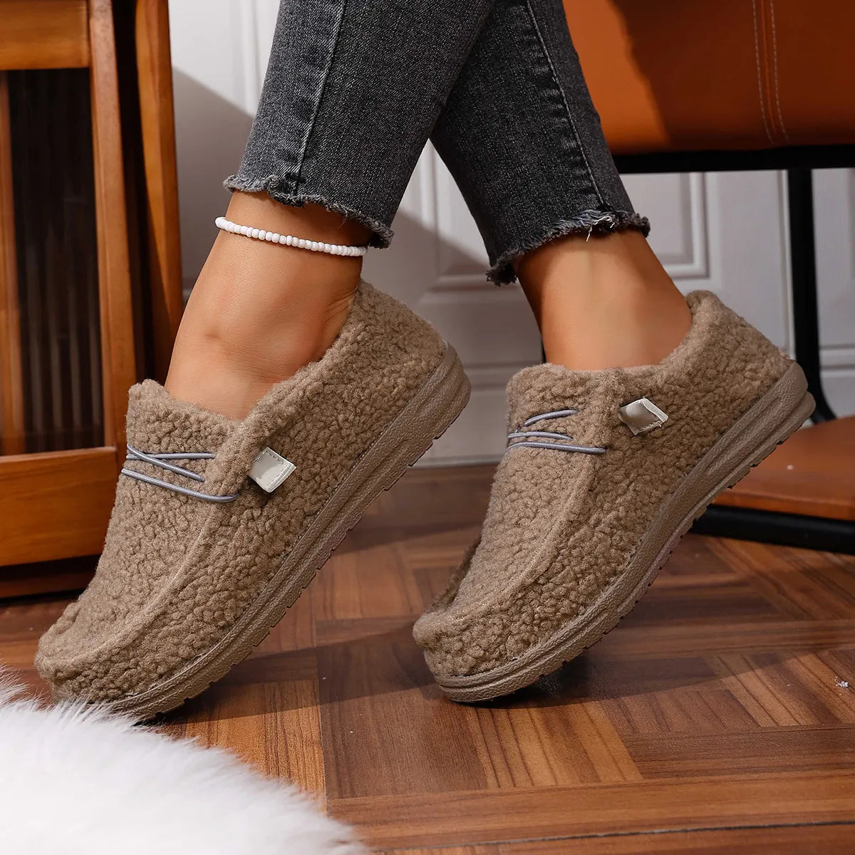 Avelin Lyon | Chaussons femme à semelle épaisse