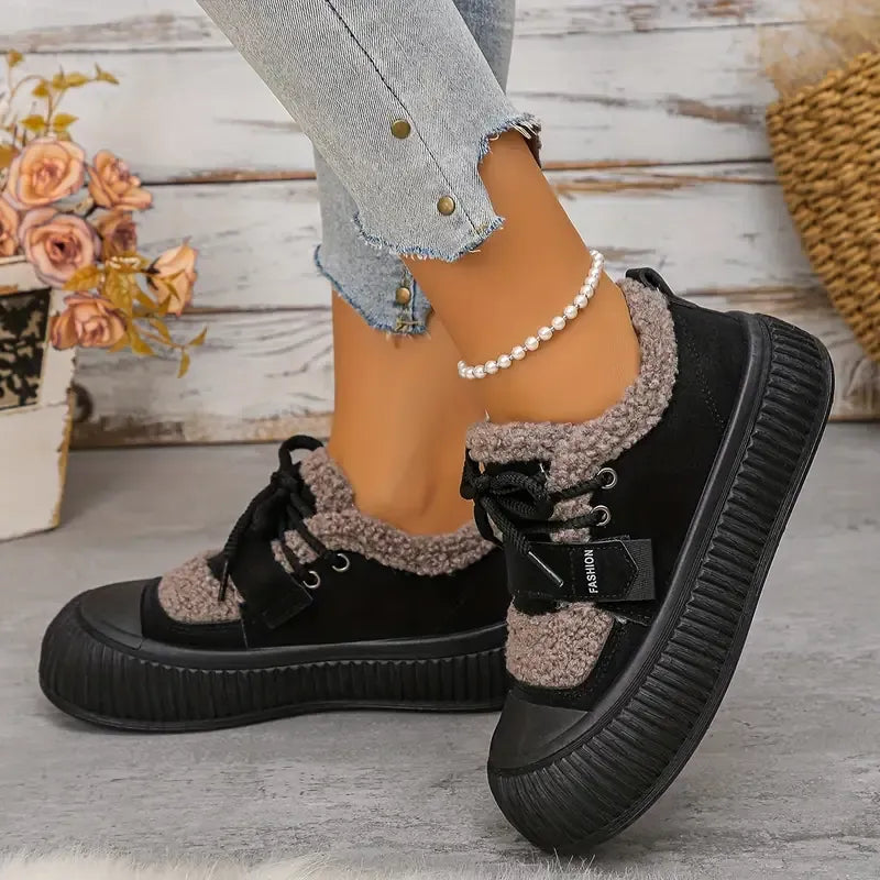 Avelin Lyon | Baskets montantes femme à semelle épaisse