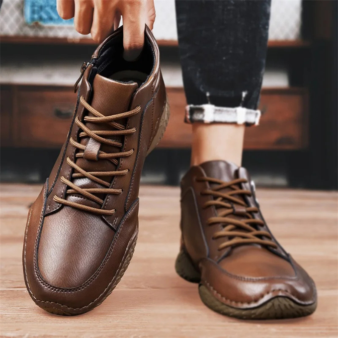 LAURENT MONACO | BOTTES EN CUIR ROBUSTES POUR HOMMES