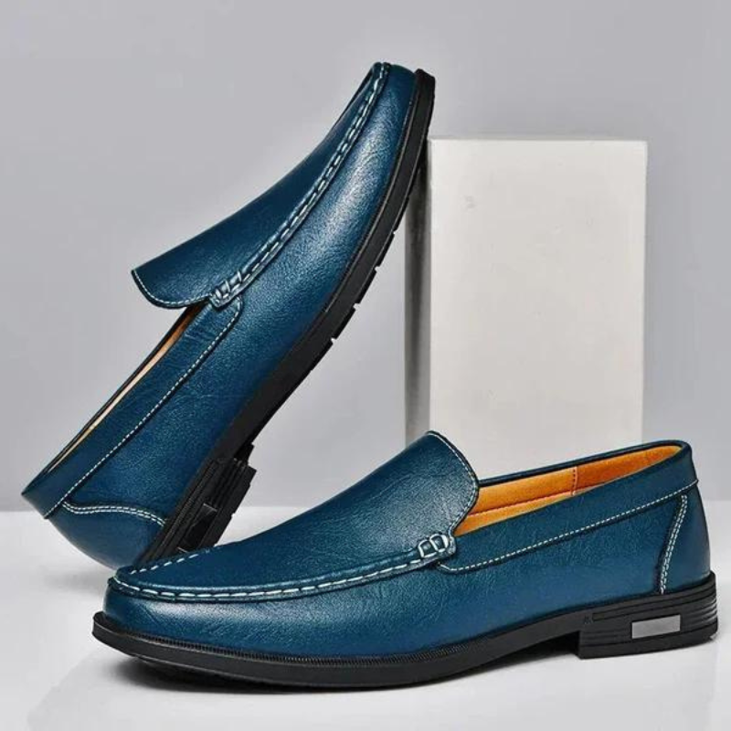 Avelin Lyon | Mocassins homme à coutures contrastées