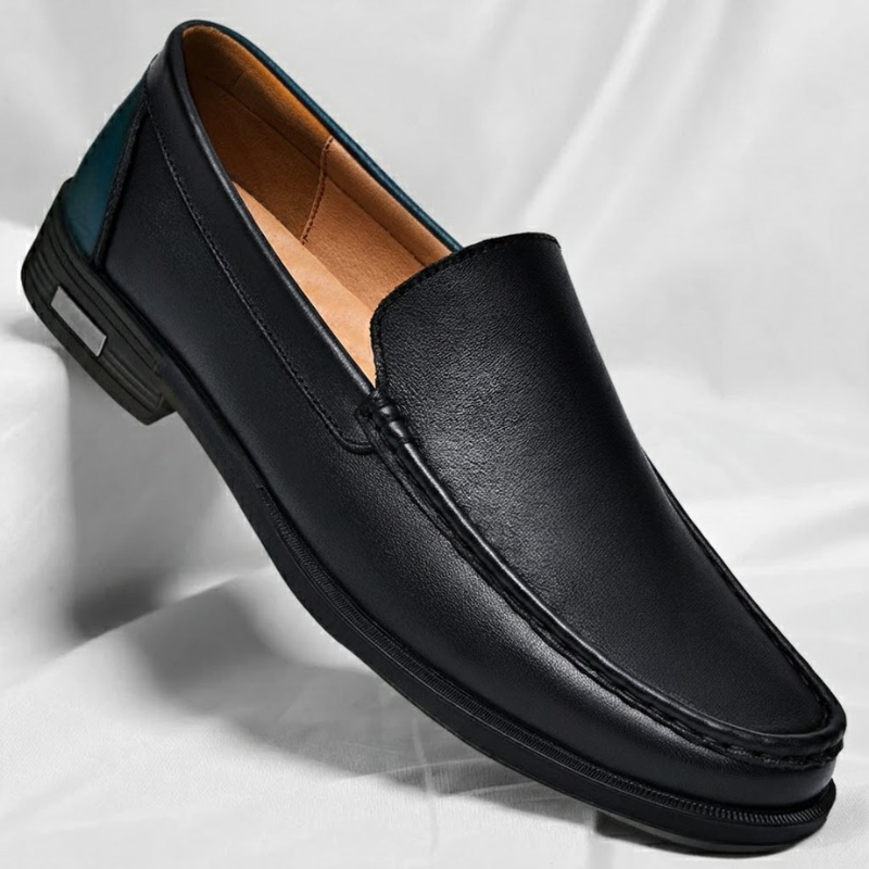 Avelin Lyon | Mocassins homme à coutures contrastées