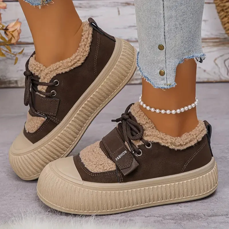 Avelin Lyon | Baskets montantes femme à semelle épaisse