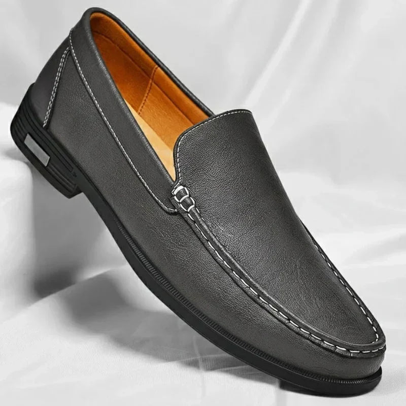 Avelin Lyon | Mocassins homme à coutures contrastées