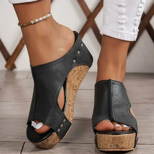 Sandales Compensées Confortables pour Femmes avec Soutien Ergonomique