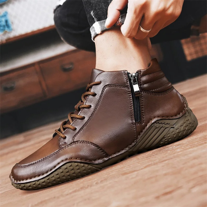 LAURENT MONACO | BOTTES EN CUIR ROBUSTES POUR HOMMES