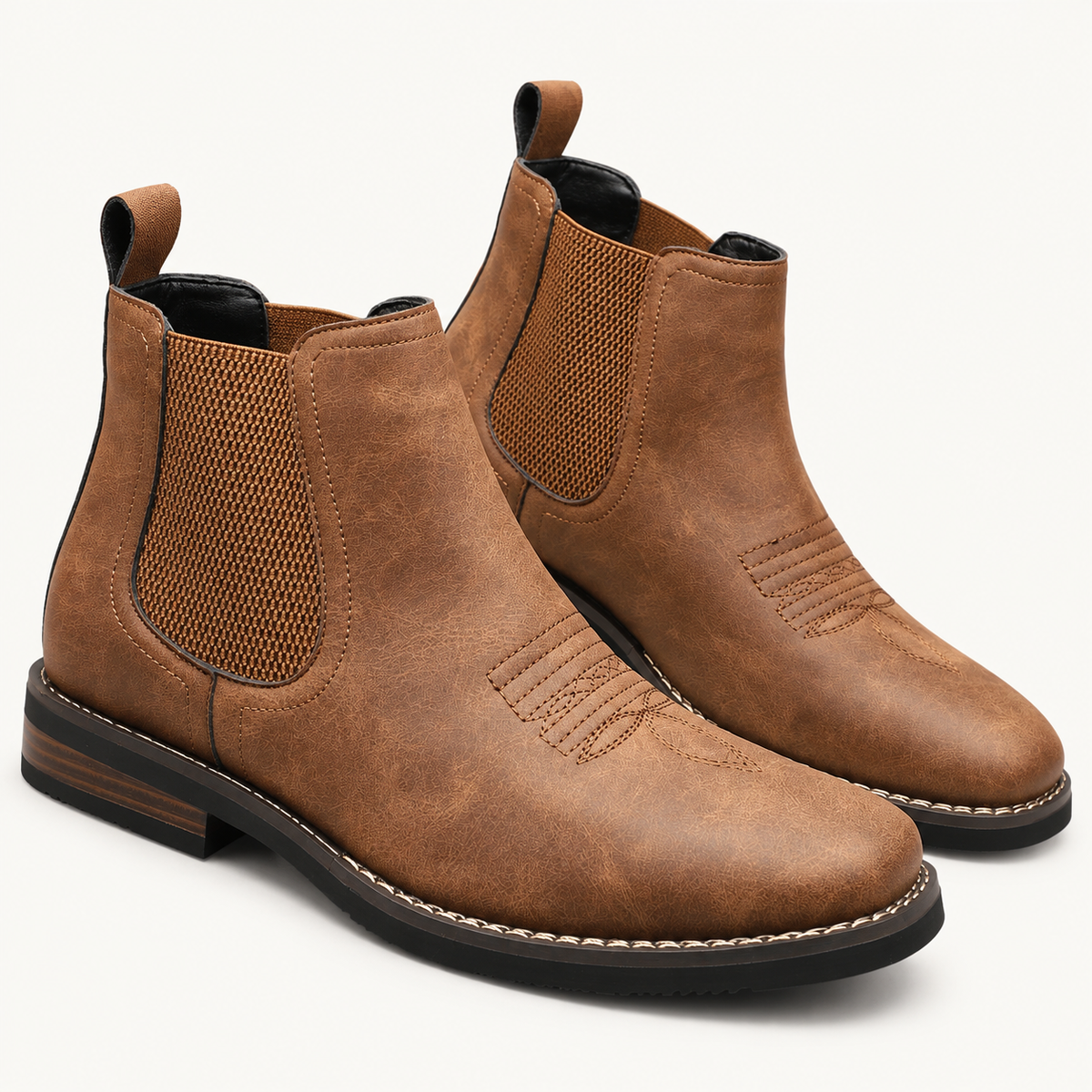 Bottines chelsea à élastiques latéraux pour homme