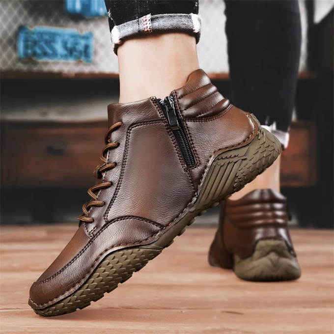 LAURENT MONACO | BOTTES EN CUIR ROBUSTES POUR HOMMES