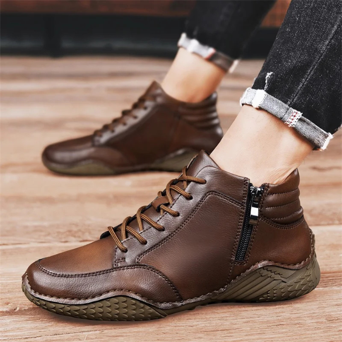 LAURENT MONACO | BOTTES EN CUIR ROBUSTES POUR HOMMES