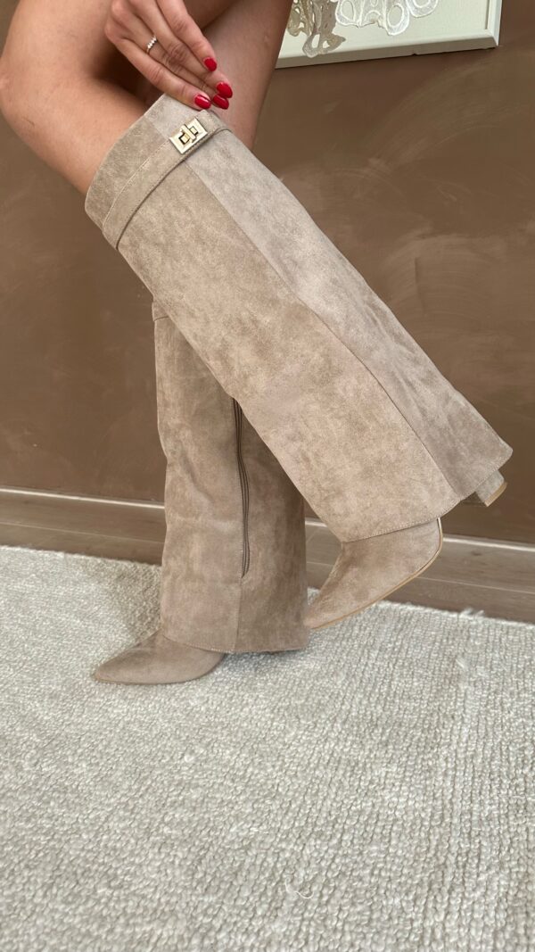Avelin Lyon | Bottes hautes femme à talon compensé