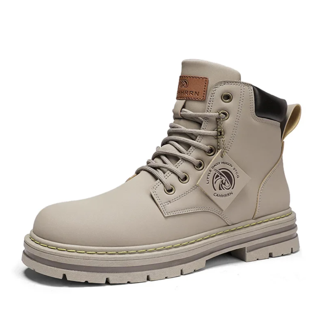 Bottines Homme à Lacets Tige Haute Semelle Épaisse