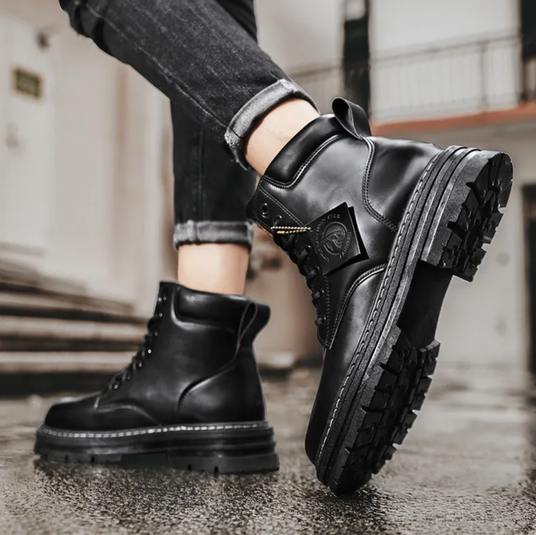 Avelin Lyon | Bottines homme à lacets et semelle épaisse