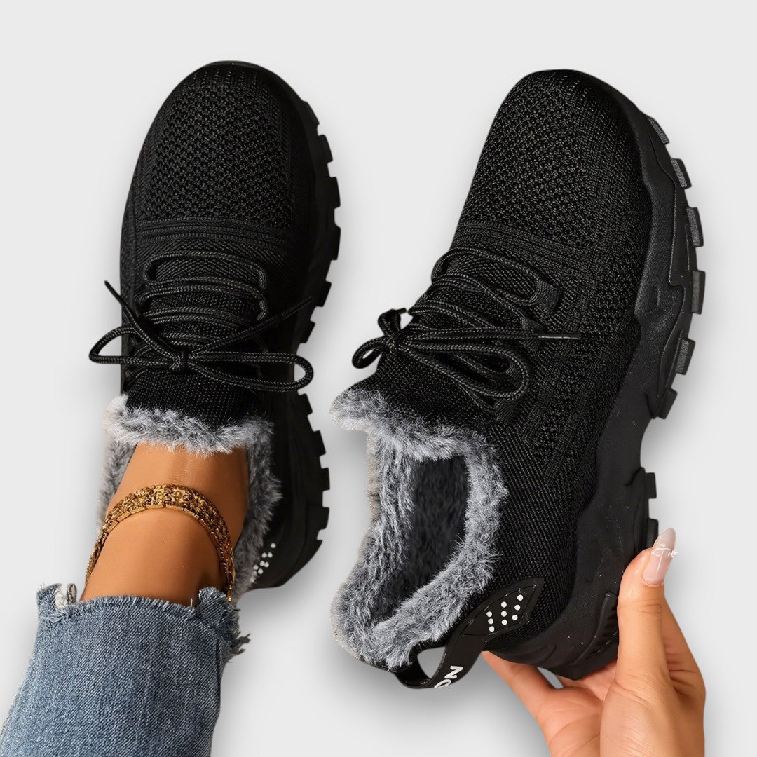 Baskets d’Hiver à Lacets – Chaudes, Légères et Confortables