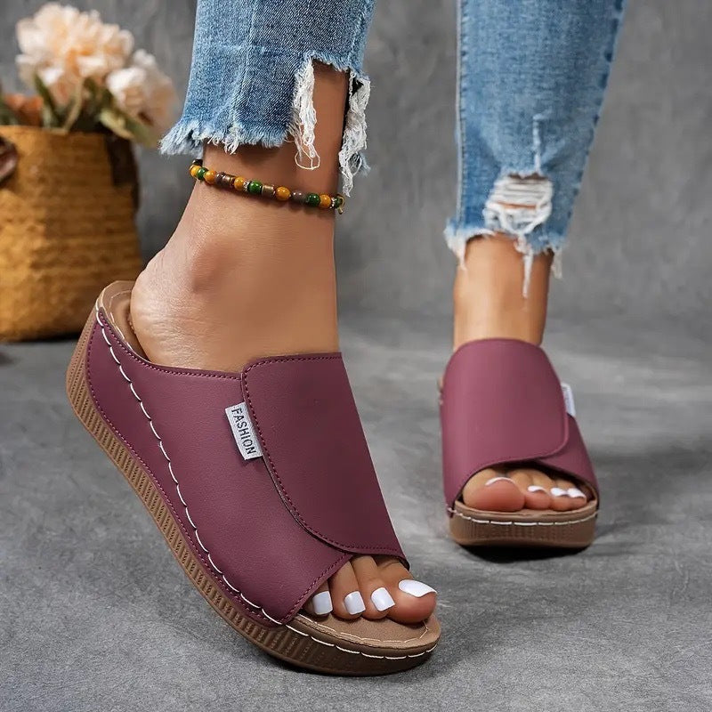Avelin Lyon | Sandales compensées femme à bride large