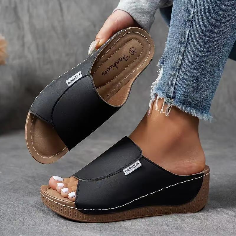 Avelin Lyon | Sandales compensées femme à bride large