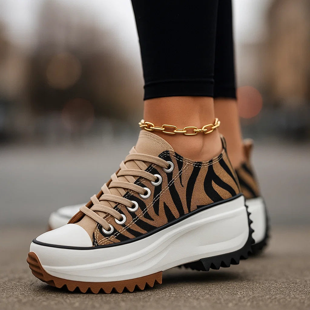 Baskets Femme à Plateforme – Confort Orthopédique et Style Urbain
