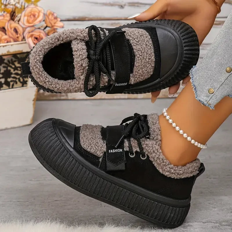 Baskets d’Hiver Femme Chaudes – Confort, Style et Adhérence