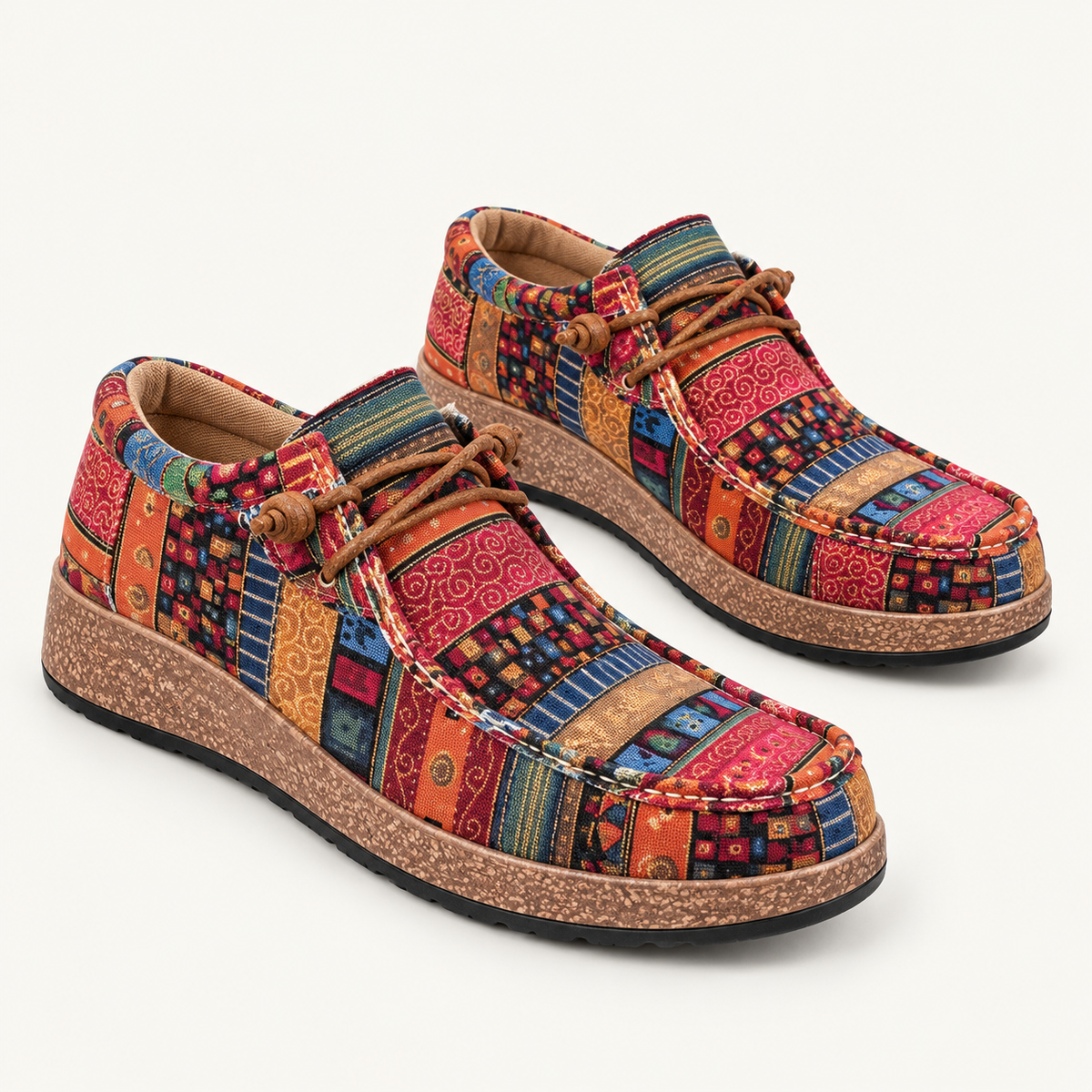 Avelin Lyon | Baskets femme à motif patchwork coloré