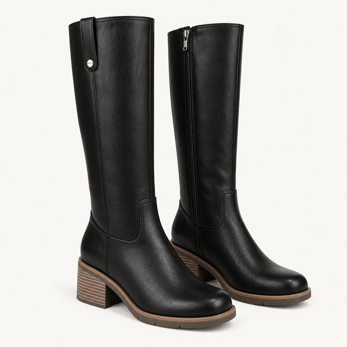 Avelin Lyon | Bottes femme à talon bloc large