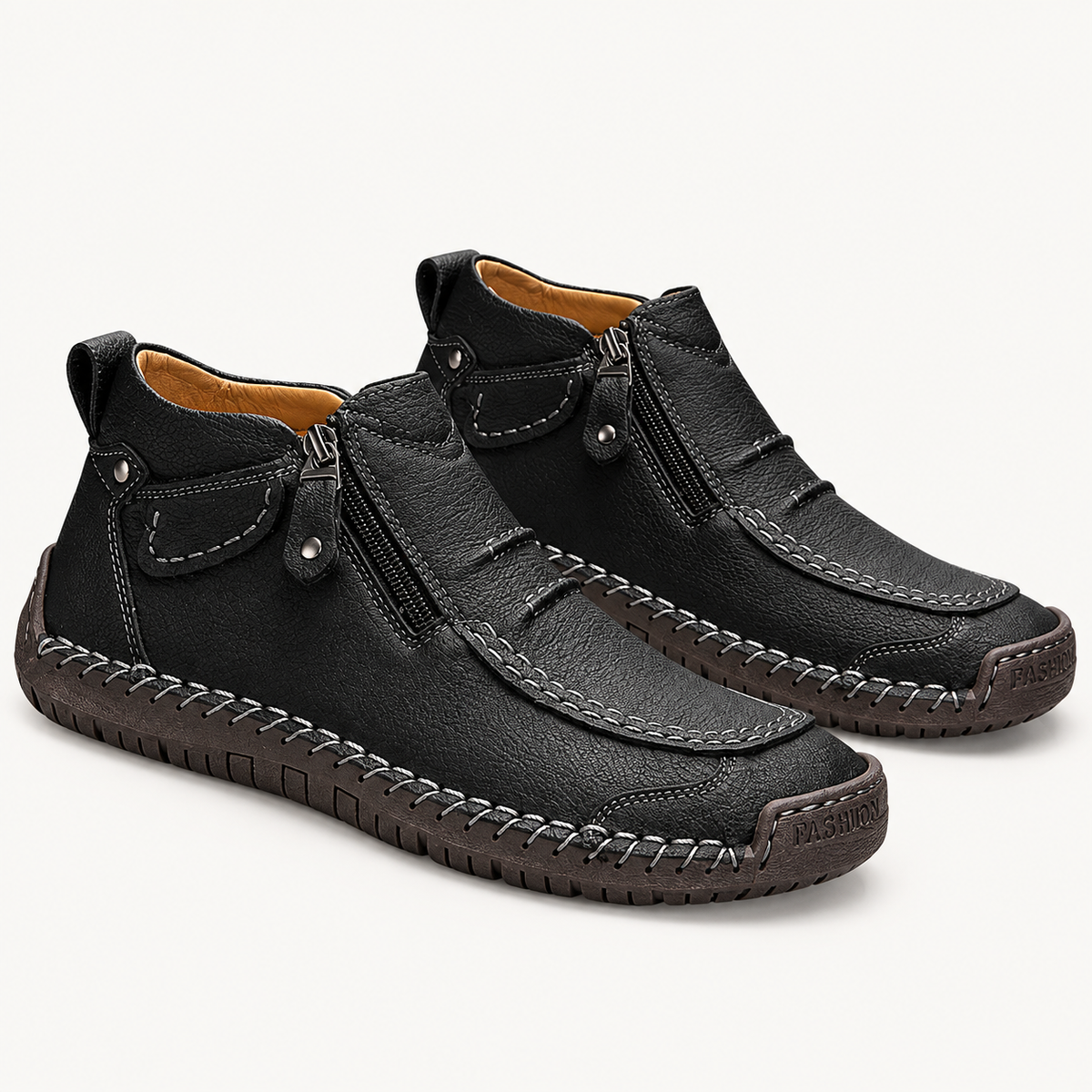 Avelin Lyon | Bottines homme à zip latéral, cinq coloris