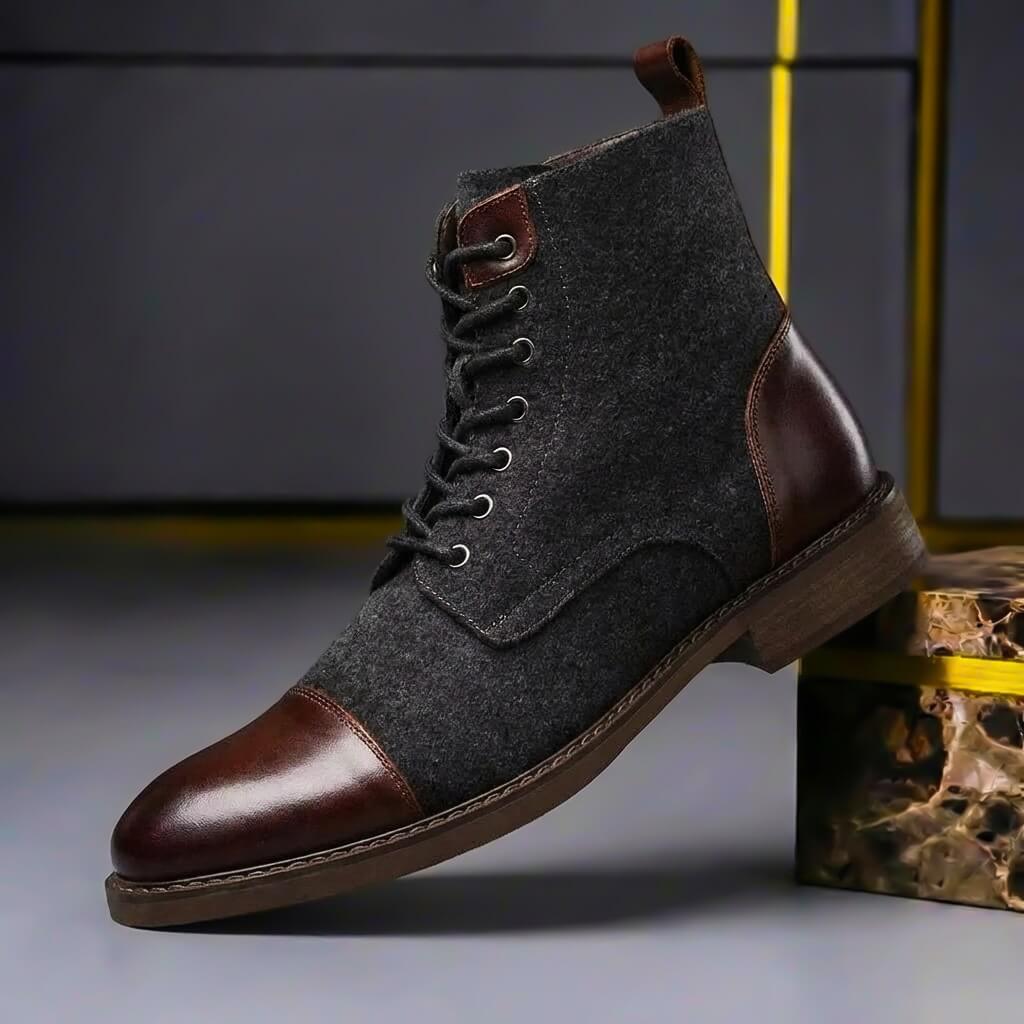 Avelin Lyon | Bottines homme à panneaux contrastés