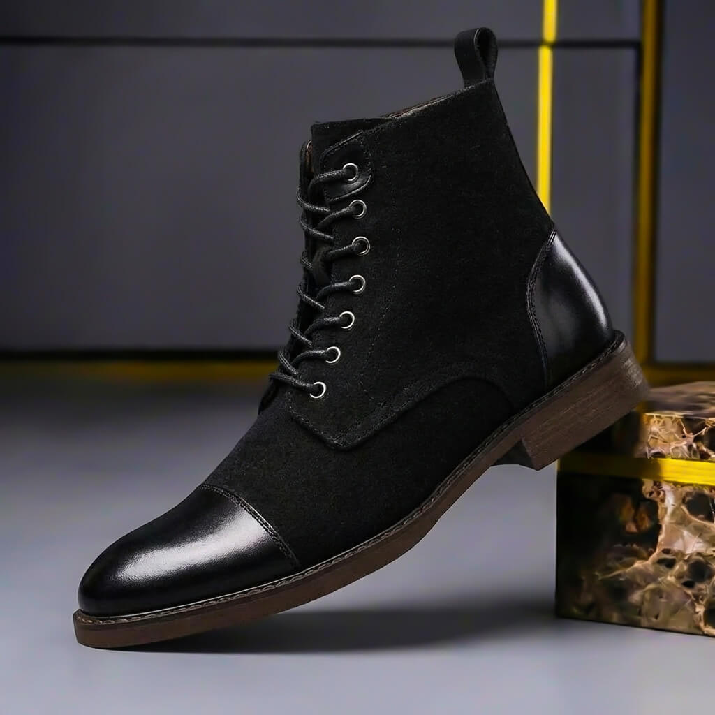 Avelin Lyon | Bottines homme à panneaux contrastés