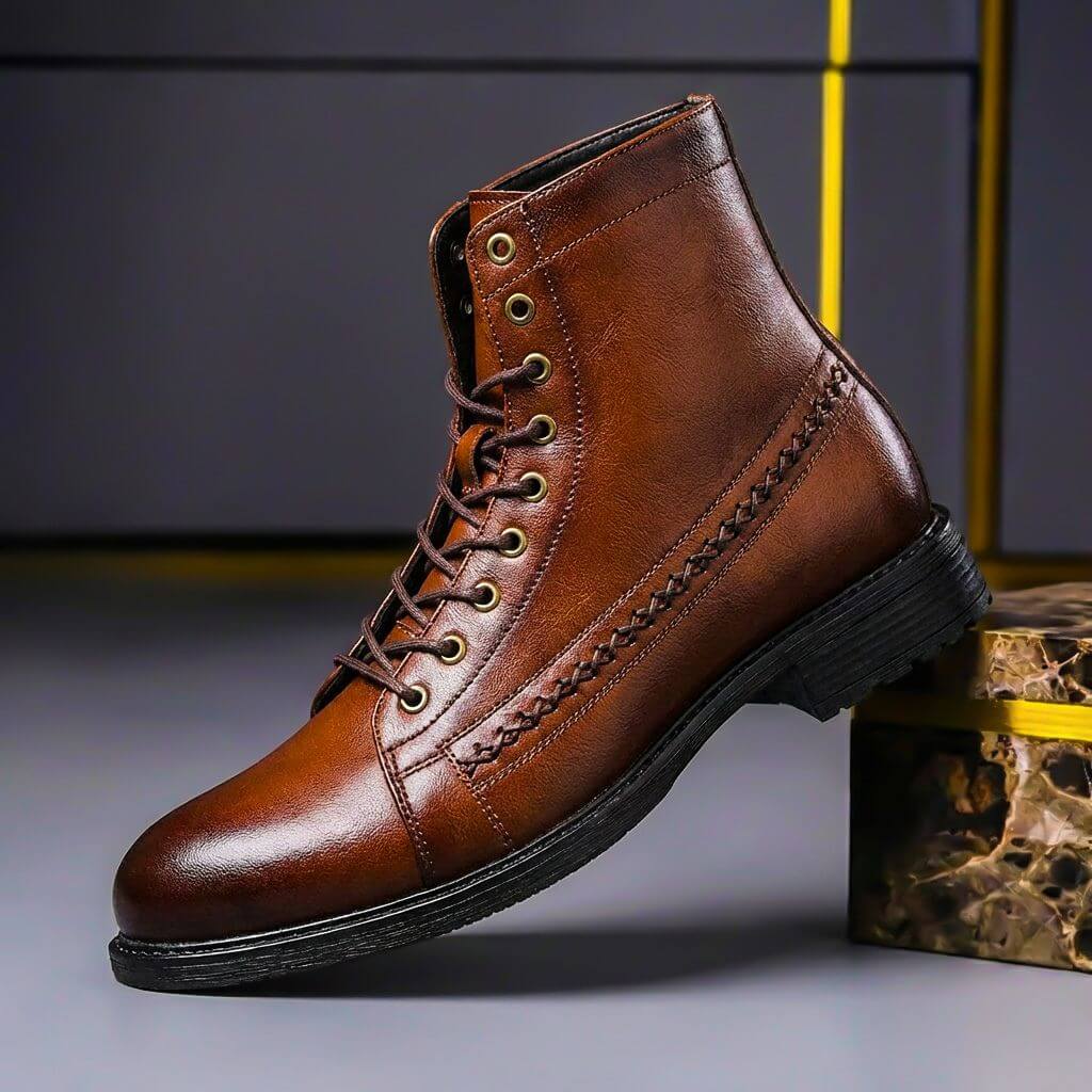 Avelin Lyon | Bottines montantes homme à lacets