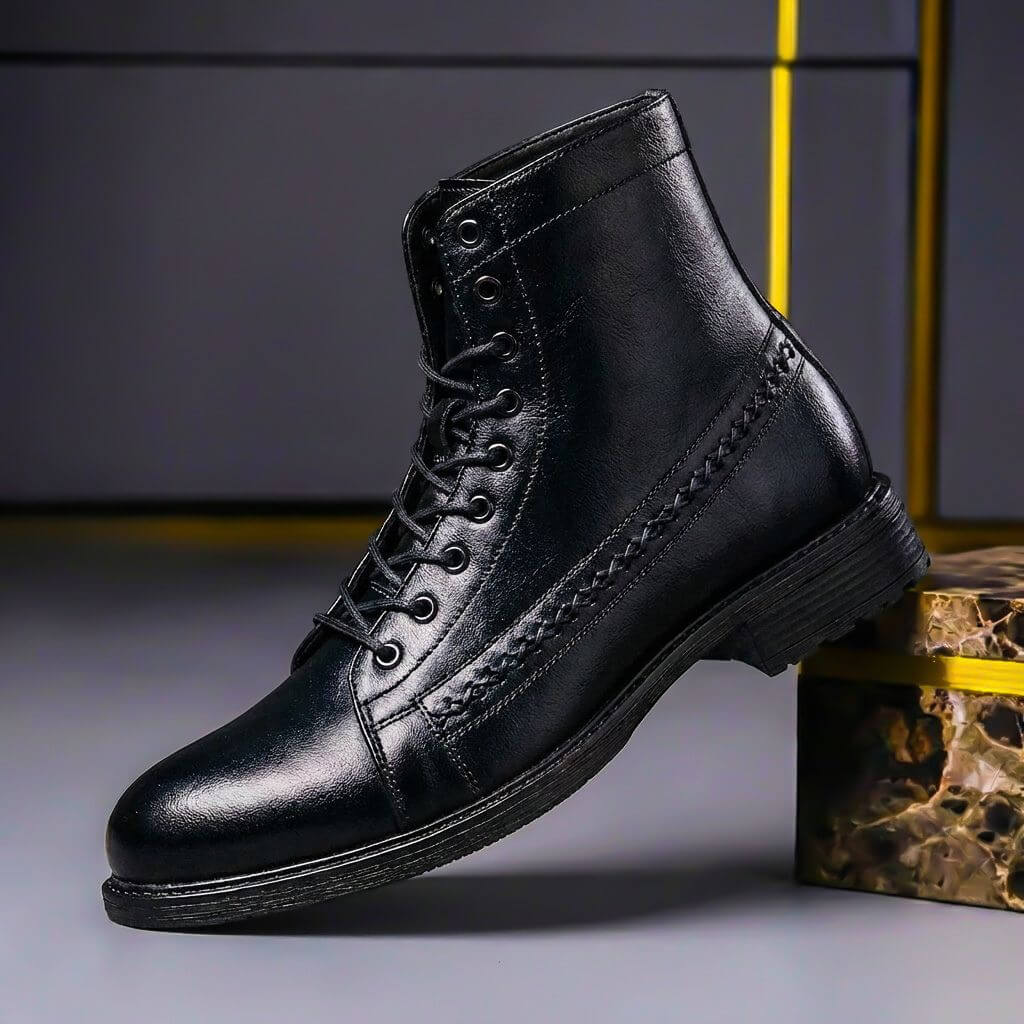 Avelin Lyon | Bottines montantes homme à lacets