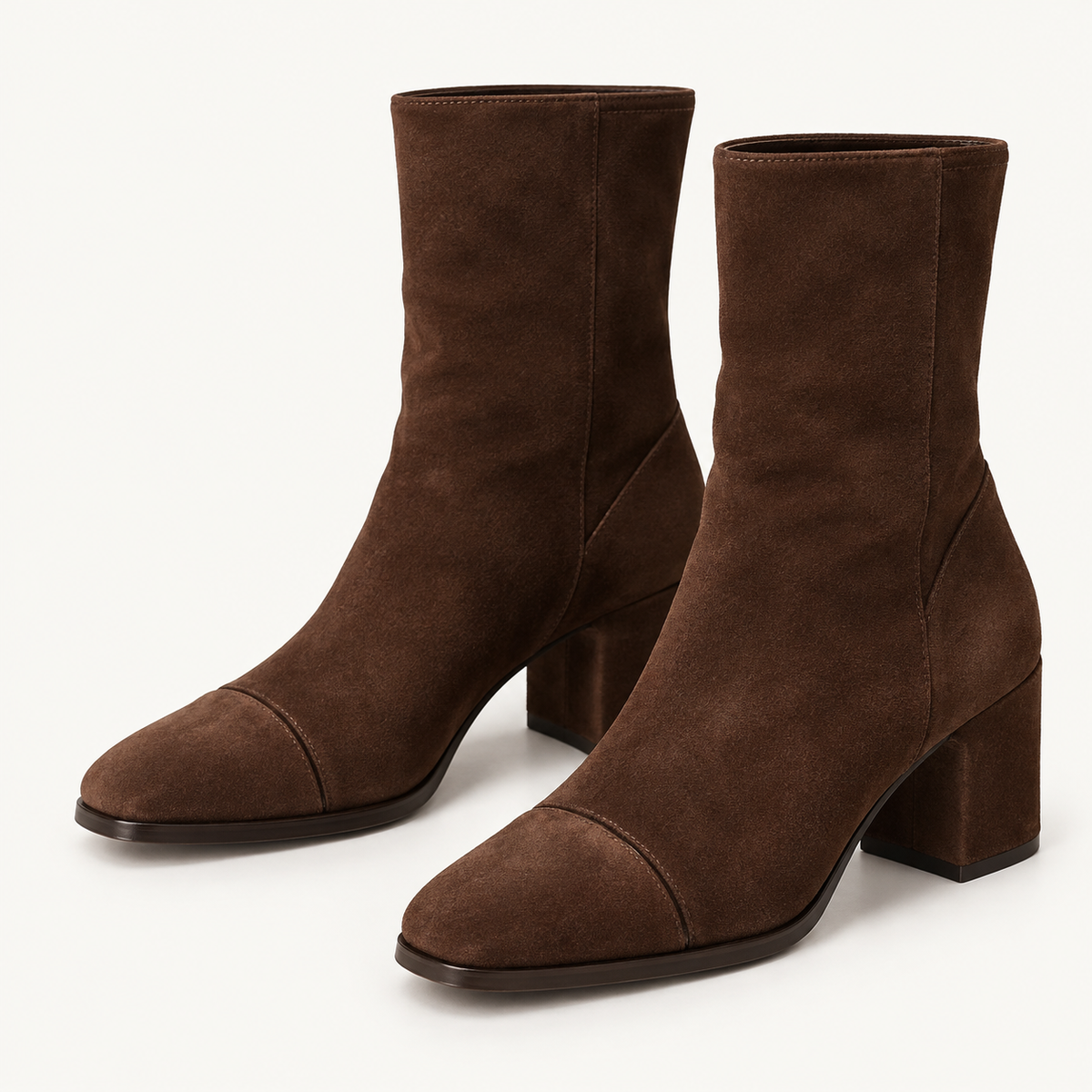 Avelin Lyon | Bottines femme marron à talon bloc