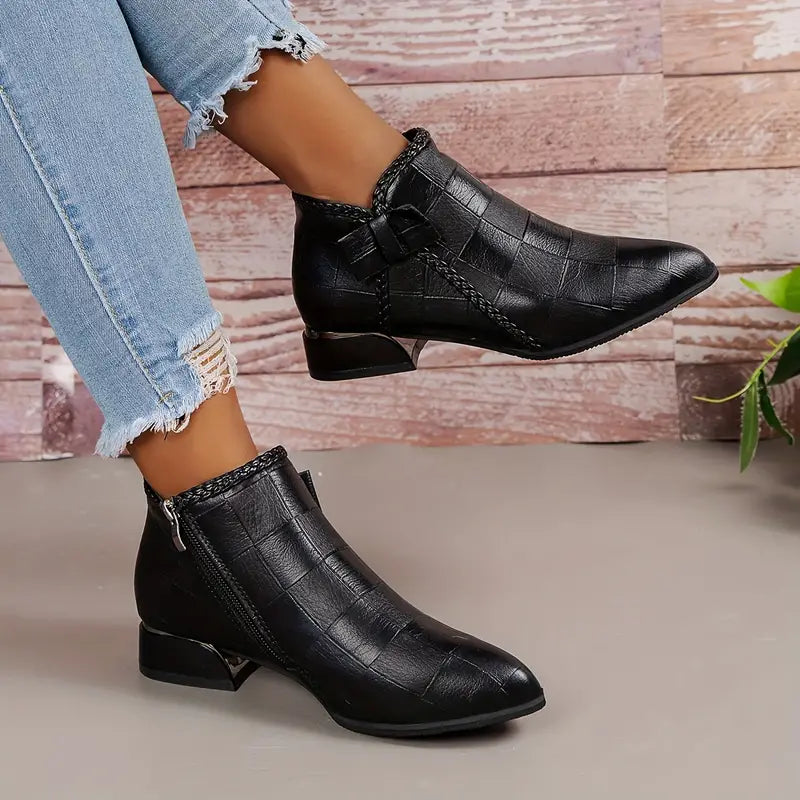 Avelin Lyon | Bottines femme à petit talon bloc