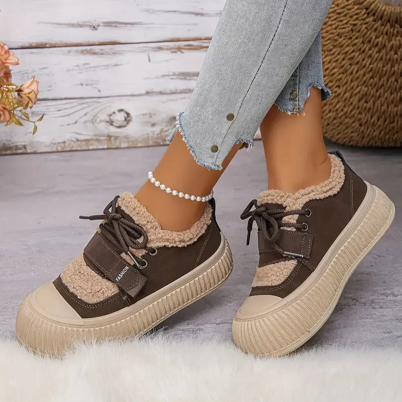 Avelin Lyon | Baskets montantes femme à semelle épaisse