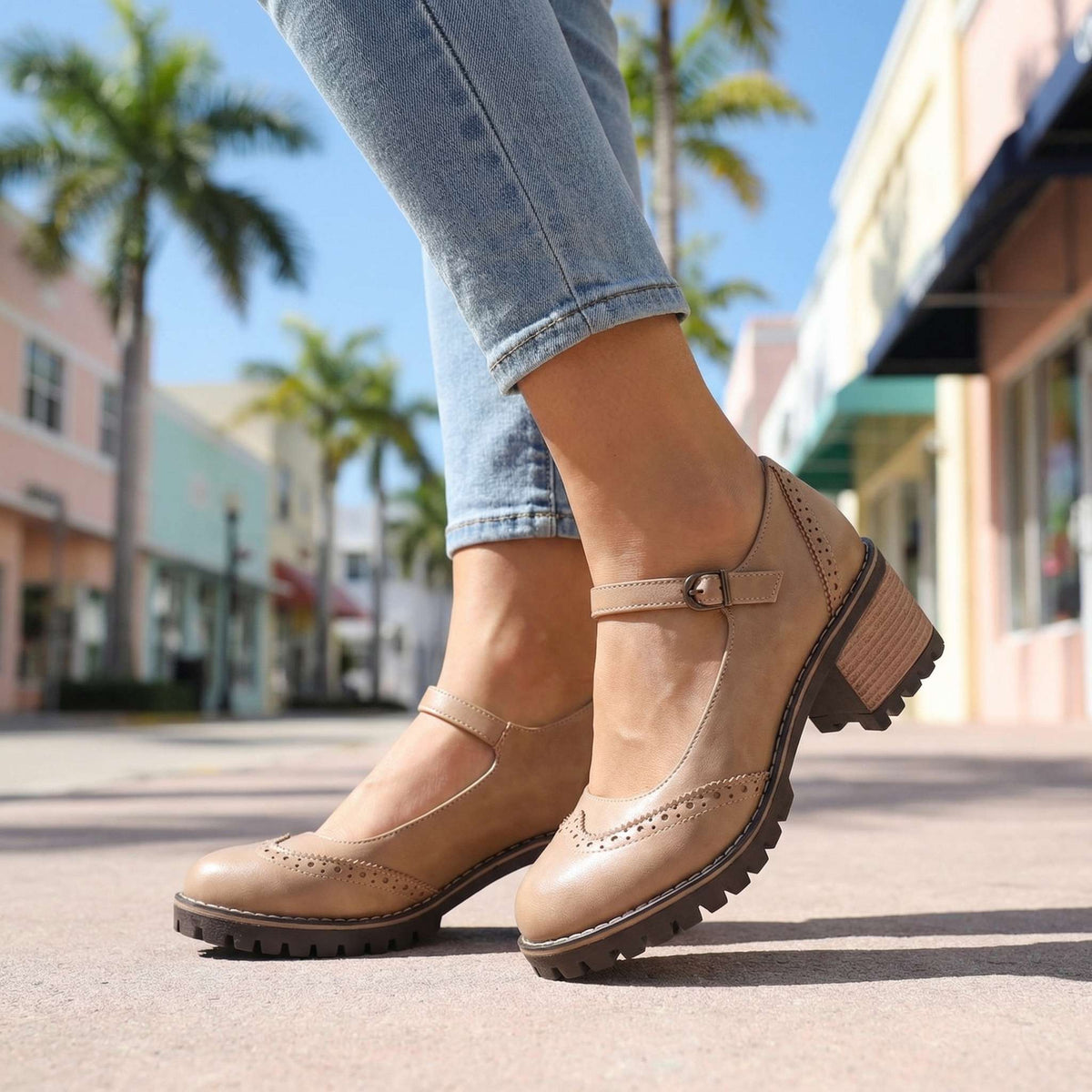 Avelin Lyon | Chaussures Mary Jane femme à bout rond