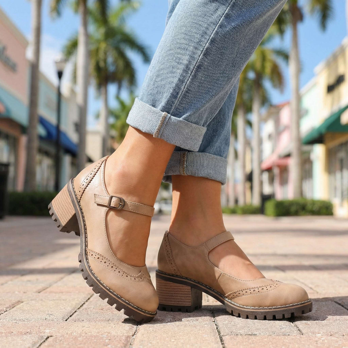 Avelin Lyon | Chaussures Mary Jane femme à bout rond
