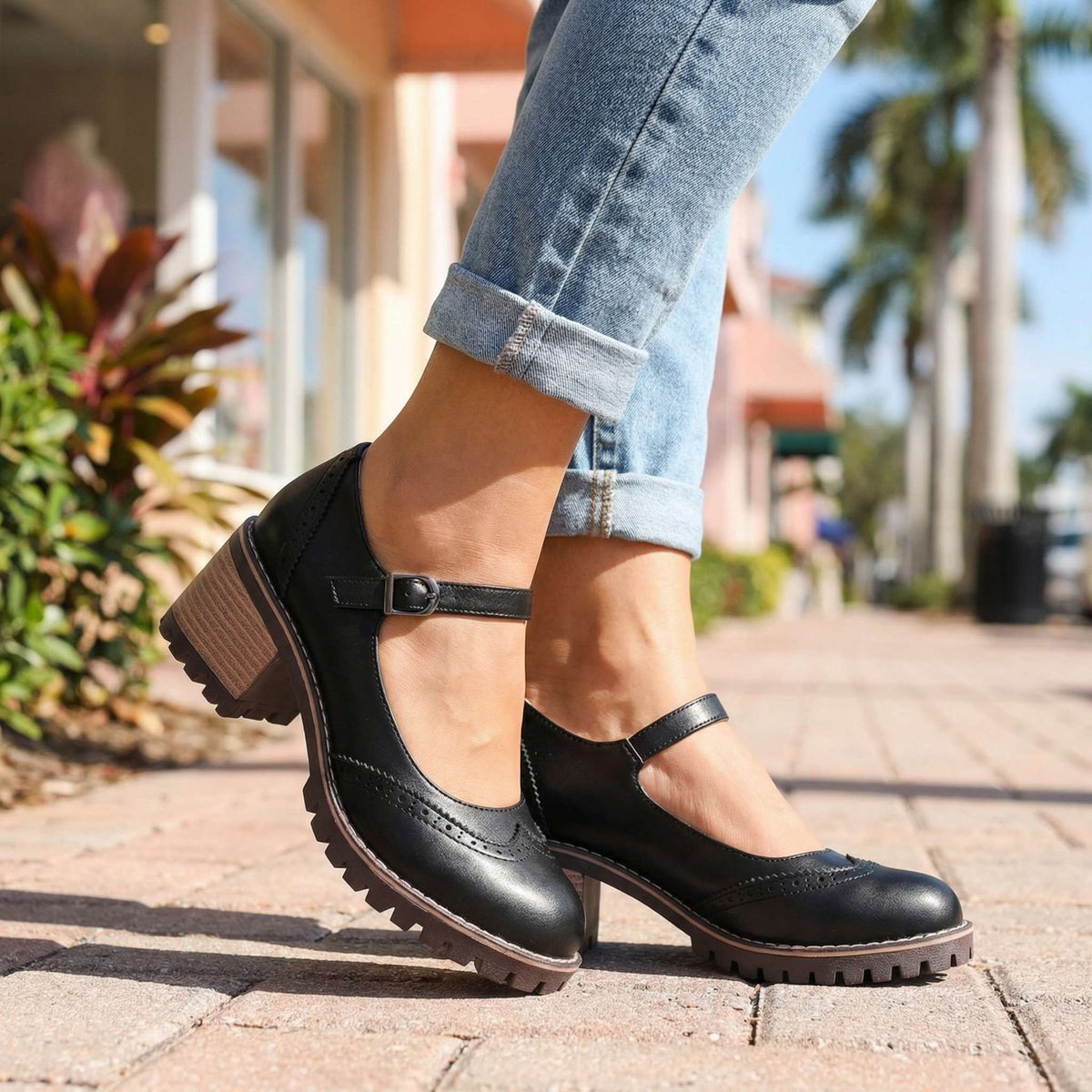 Avelin Lyon | Chaussures Mary Jane femme à bout rond