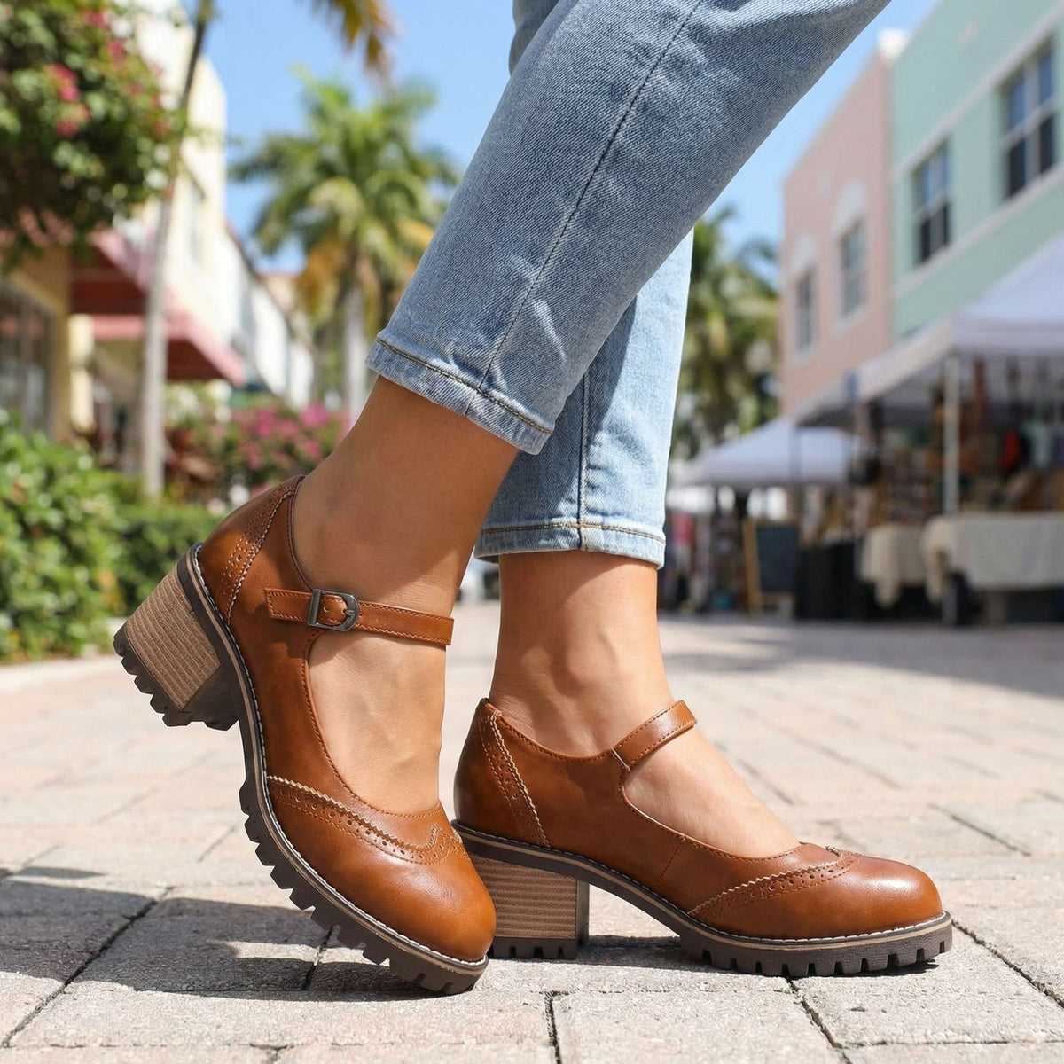 Avelin Lyon | Chaussures Mary Jane femme à bout rond