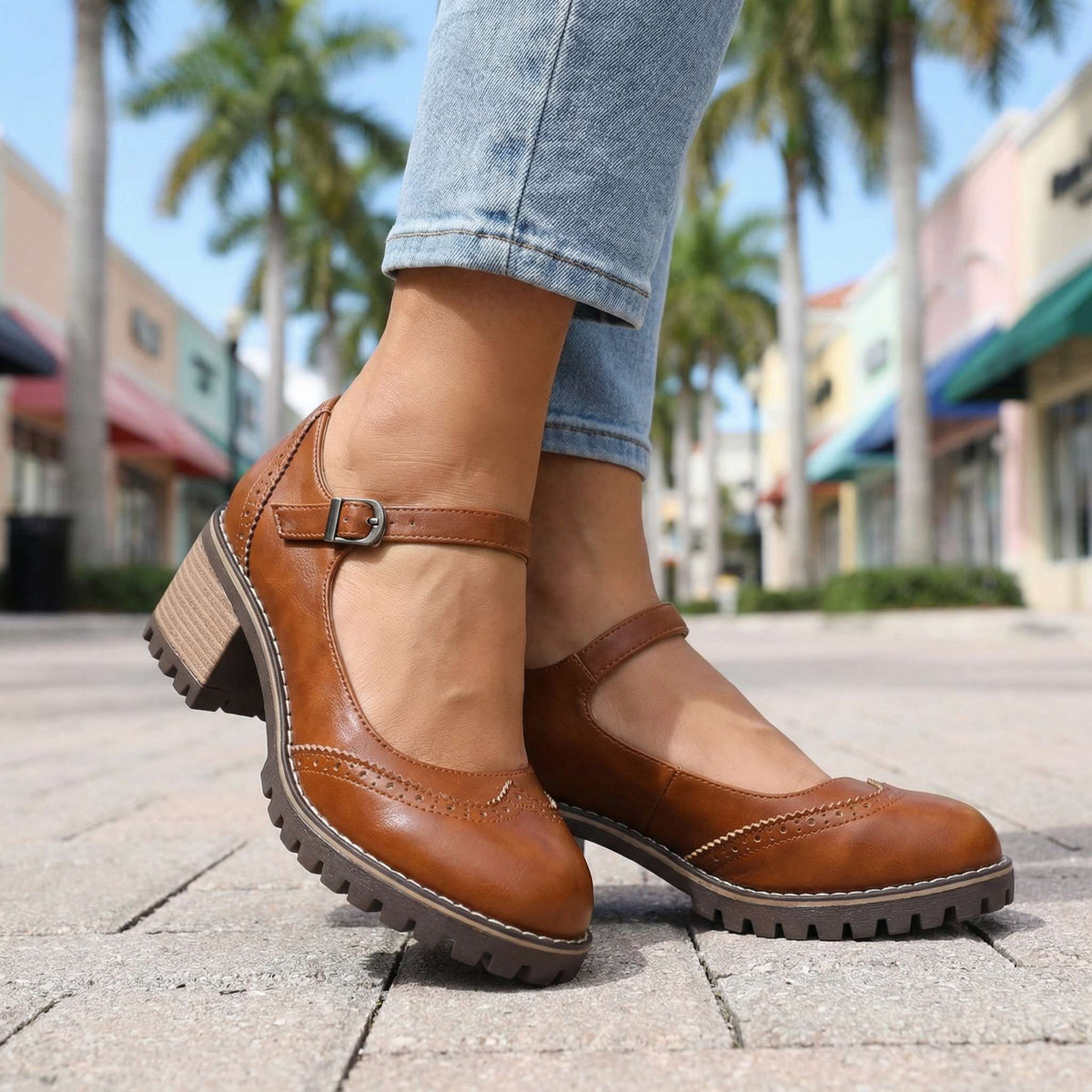Avelin Lyon | Chaussures Mary Jane femme à bout rond