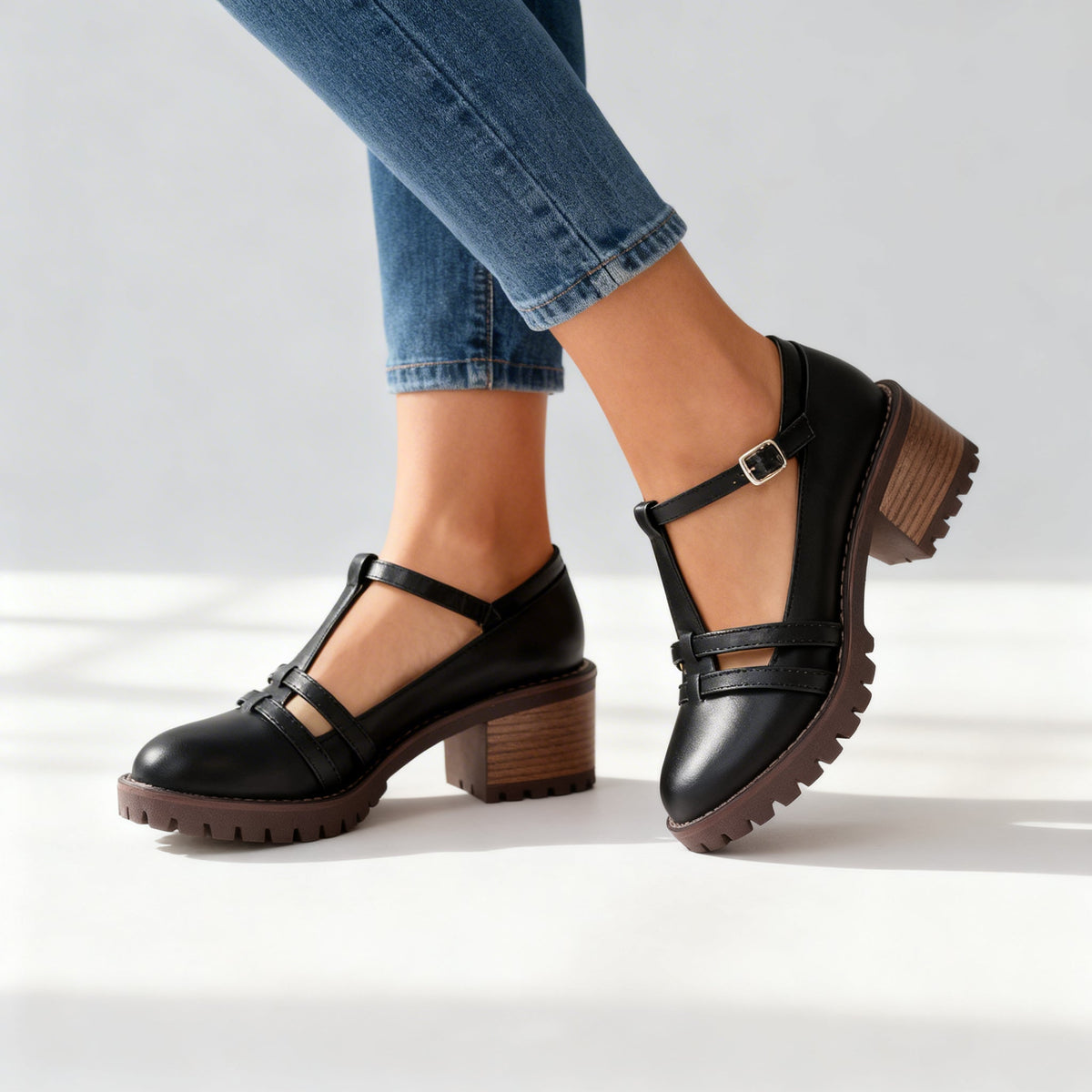 Avelin Lyon | Mocassins femme à bride de cheville