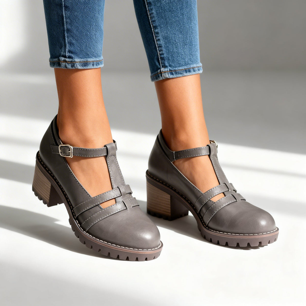 Avelin Lyon | Mocassins femme à bride de cheville