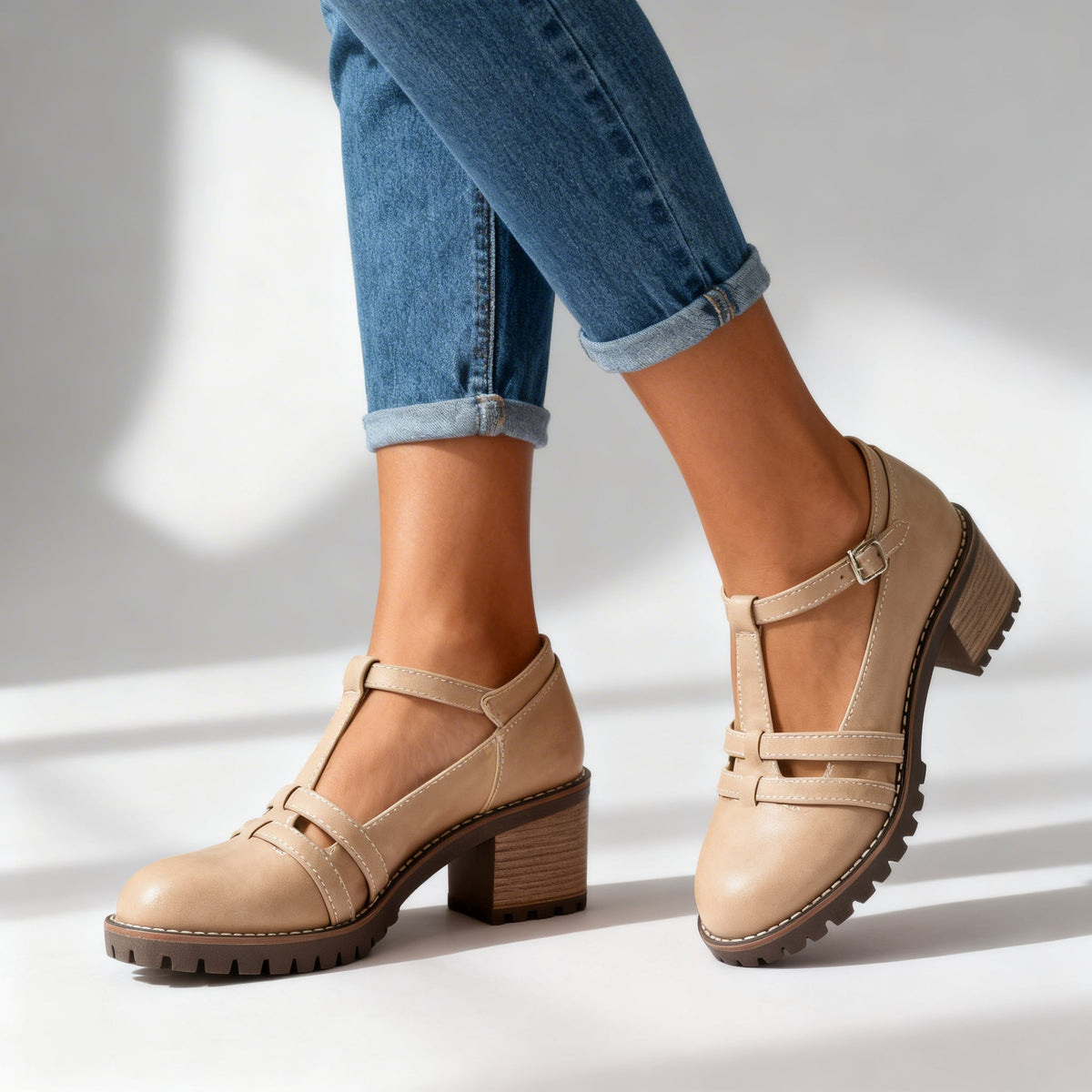 Avelin Lyon | Mocassins femme à bride de cheville