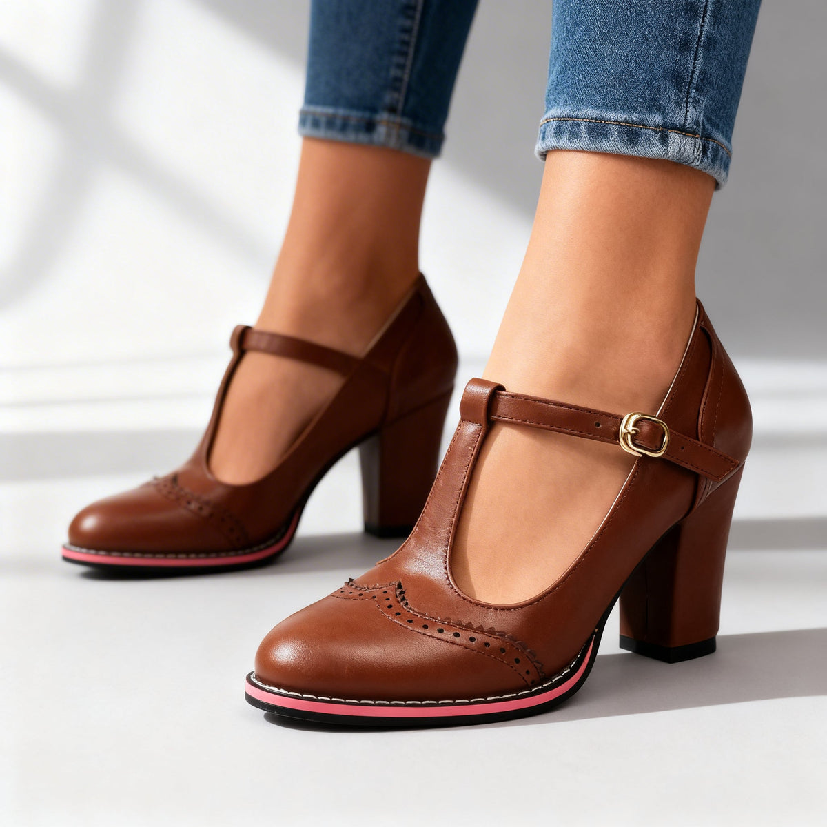 Avelin Lyon | Chaussures Mary Jane femme à boucle réglable