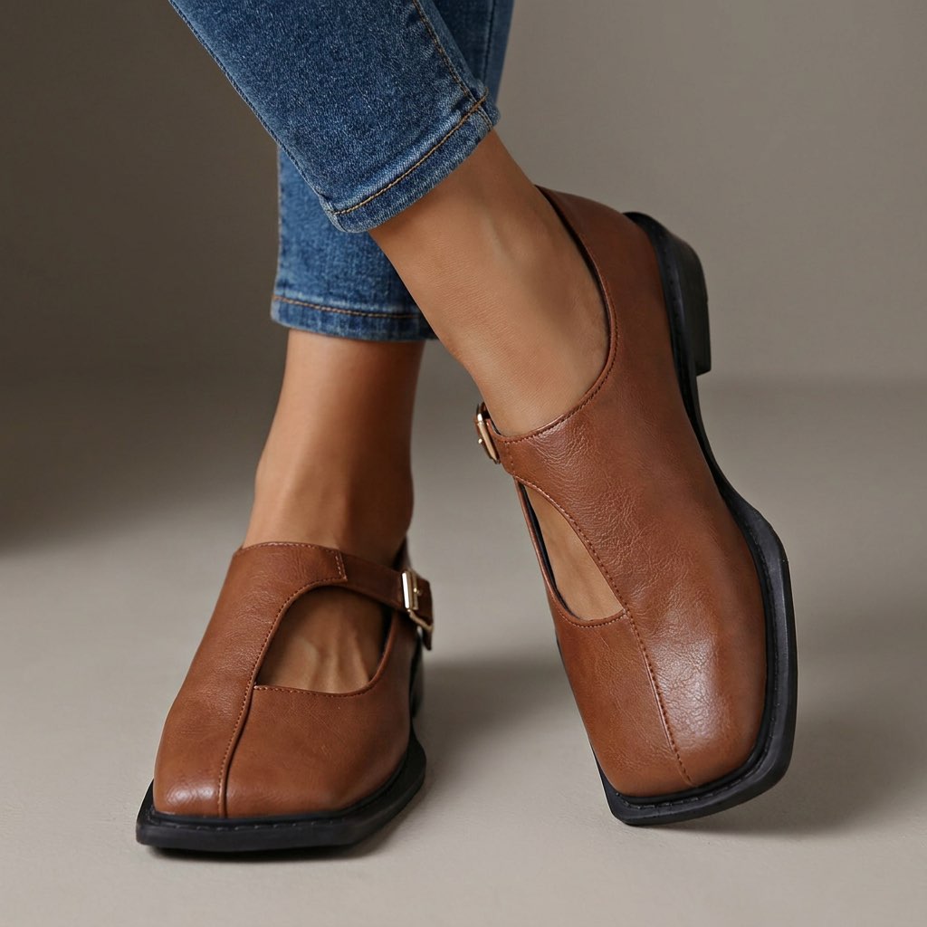 Avelin Lyon | Chaussures Mary Jane femme à bout carré