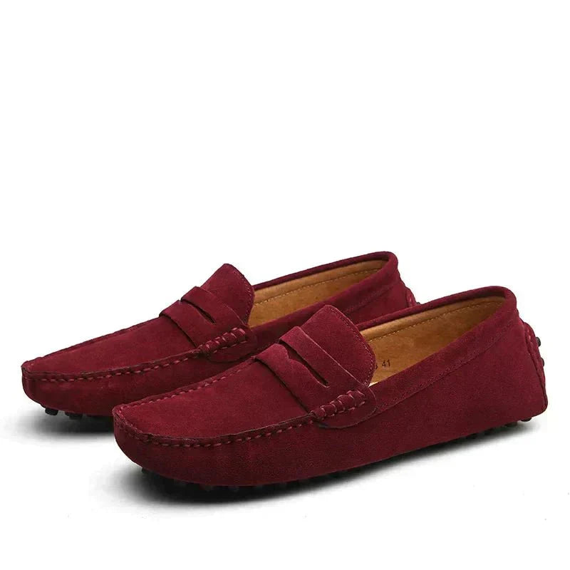 Avelin Lyon | Mocassins homme unis à bout arrondi