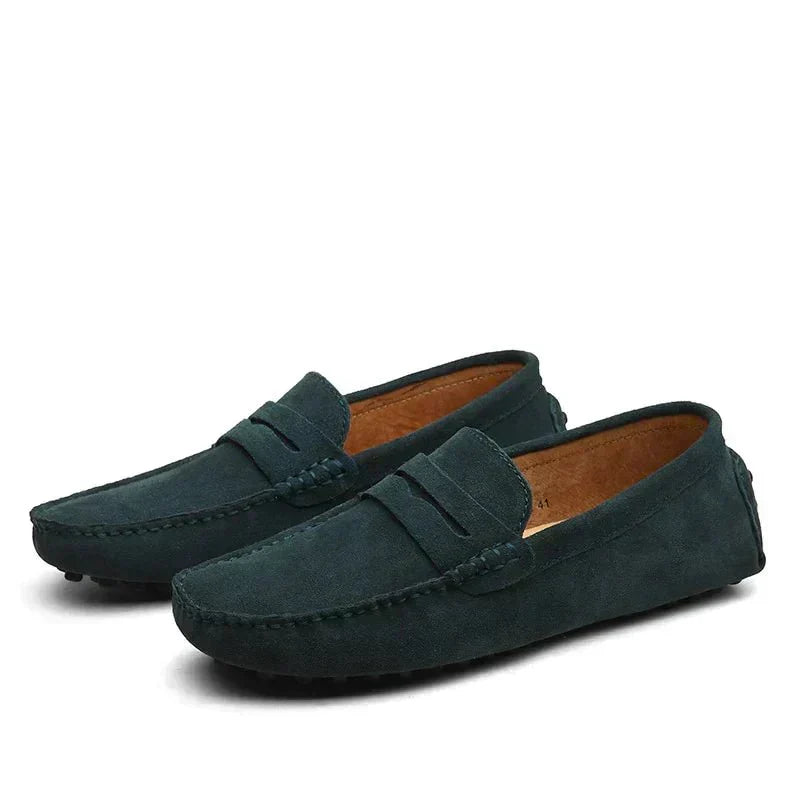 Avelin Lyon | Mocassins homme unis à bout arrondi