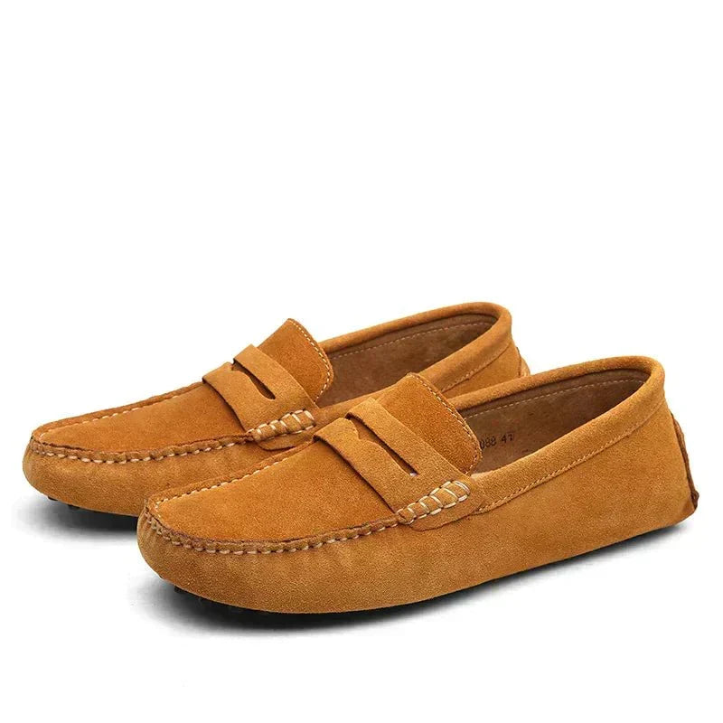 Avelin Lyon | Mocassins homme unis à bout arrondi