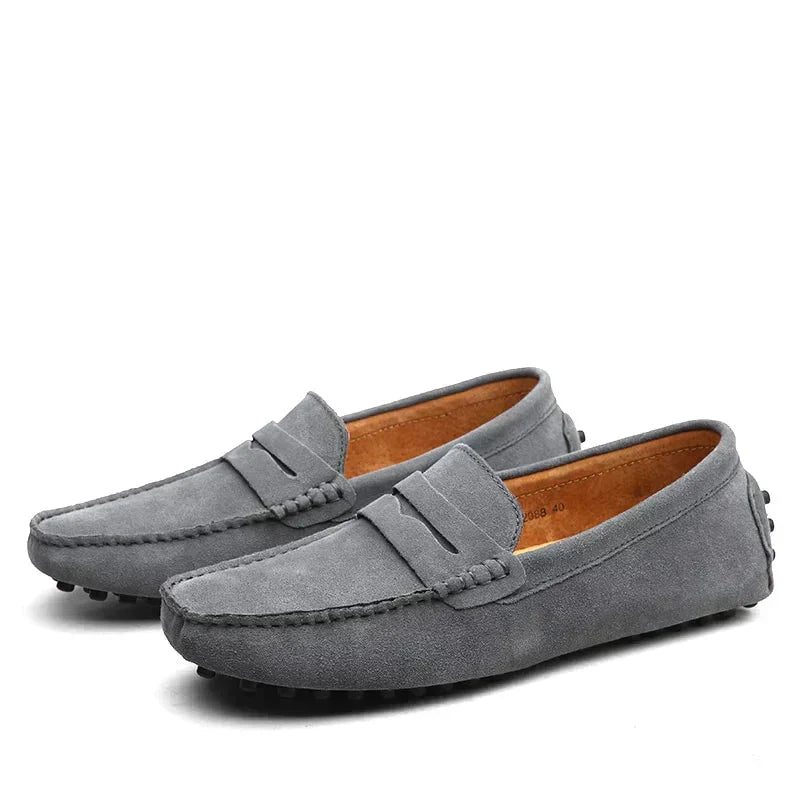 Avelin Lyon | Mocassins homme unis à bout arrondi
