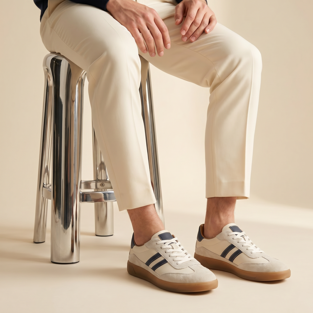 Avelin Lyon | Baskets homme à bandes latérales