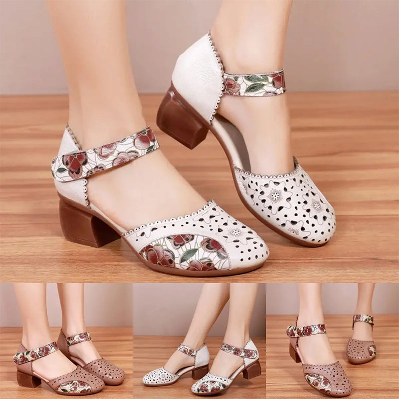 Avelin Lyon | Chaussures Mary Jane femme à imprimé floral